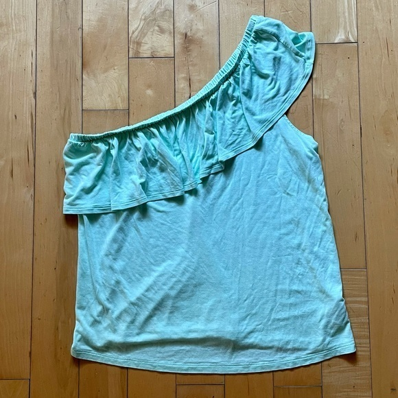 Old Navy One Shoulder Ruffled Tank‎ M - Picture 1 of 3